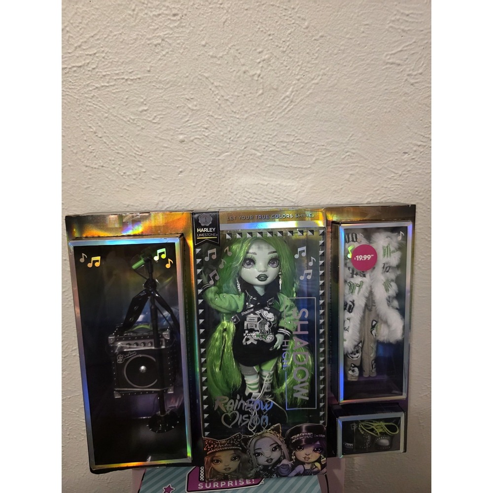 Rainbow Vision Harley Limestone 12in Neon Shadow Doll Green Hair new sealed rare